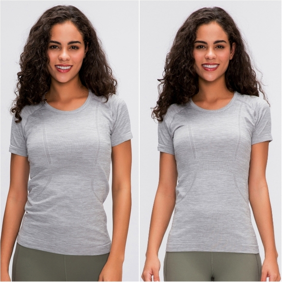 Harmony In Nature Tops - The Core Classic Active Tee - Gray